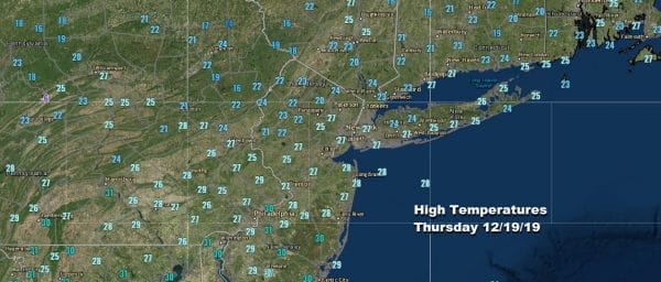 Cold Night Temperatures Bounce Higher Over the Weekend
