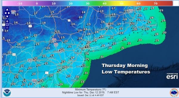 Winter Weather Advisory NYC Northeast NJ Counties Westchester County Long Island Connecticut