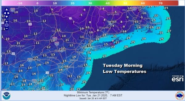 Cold Dry Week Ahead Coastal Low Develops This Weekend