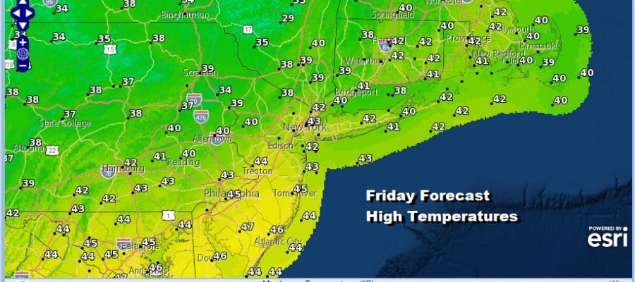 A Bit of Rain Friday Night into Saturday Morning Warmer Early Next Week