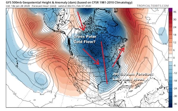 Chaotic Jet Stream Mess Continues As Does Quiet Weather Pattern