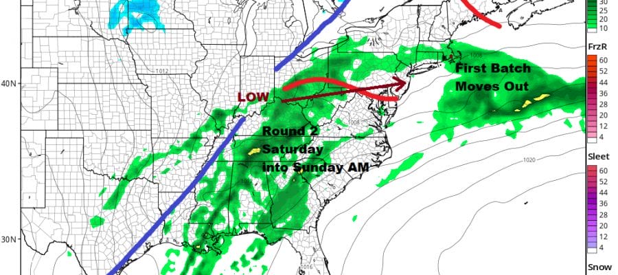 Sun Fades Away As Next System Approaches Friday Saturday Rain