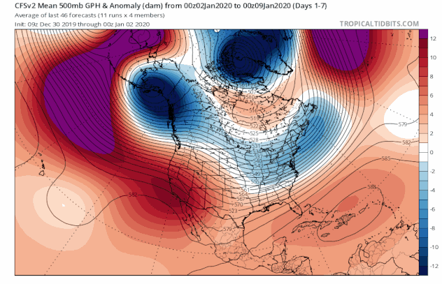 Long Range Unfavorable For Major Snow Events I-95 Corridor Next 2 Weeks