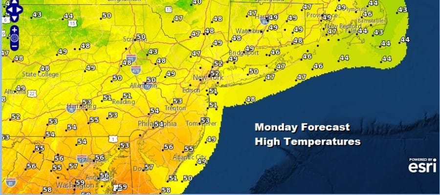 Finally Some Sunshine, Saturday Storm Grazes Coast Warmer Early Next Week