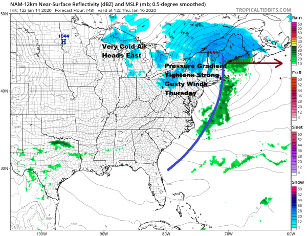 Showers This Evening Moving East Sunshine Wednesday Windy Colder Thursday