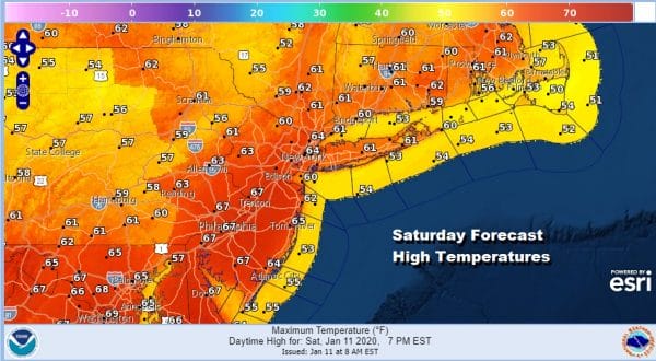 Record Temperatures Today Sunday Showers Thunderstorm Possible Overnight