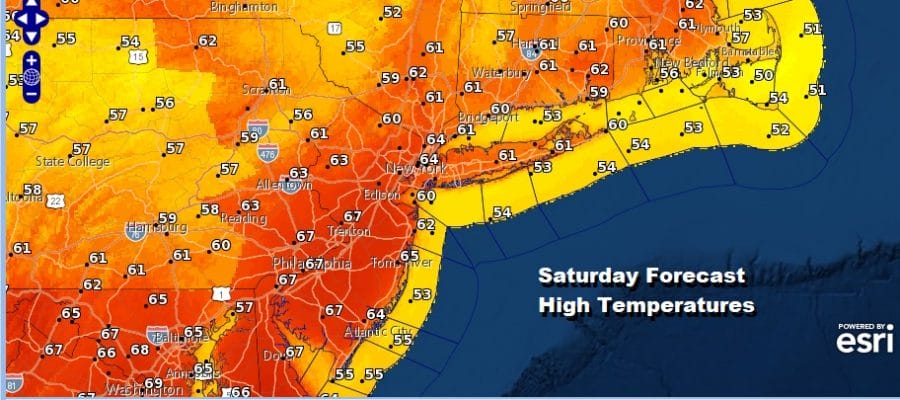 Record Temperatures Today Sunday Showers Thunderstorm Possible Overnight