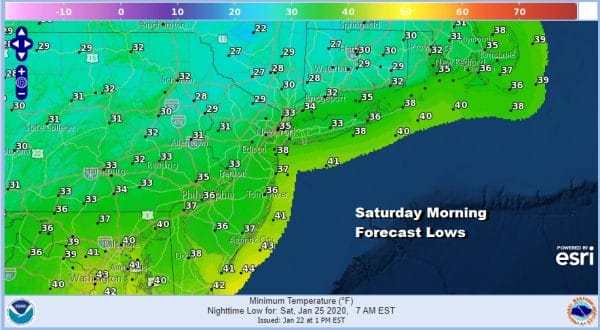 Raw Rainy Saturday into Sunday Elevation Snows Interior Northeast
