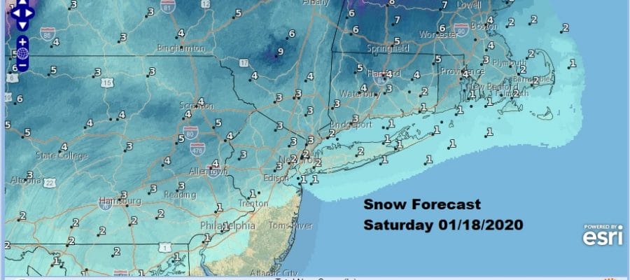 Winter Weather Advisory Northern New Jersey NYC, Hudson Valley Connecticut