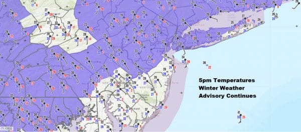 Cold Air Hanging Tough This Evening Winter Weather Advisories Continue