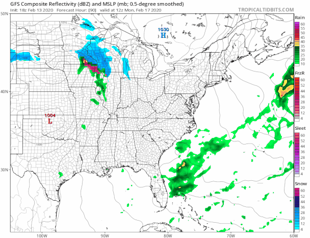 Very Cold Temperatures Arriving For Friday Night Saturday Morning President's Day Weekend Forecast