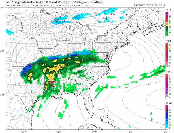 Rain Late Tonight Burst of Snow Inland, On & Off Rain Into Thursday, Very Cold Late Week