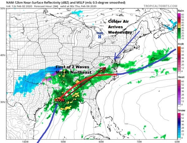 Warm Air Arrives With Snow/Rain Showers Monday Tuesday Warm Days
