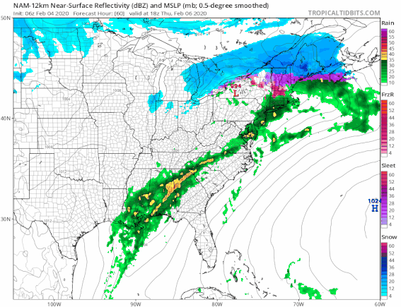 Miserable Weather Rest of the Week, Small Window Opens For Snow Saturday Night Into Sunday