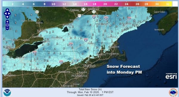 Rain Late Tonight Burst of Snow Inland, On & Off Rain Into Thursday, Very Cold Late Week
