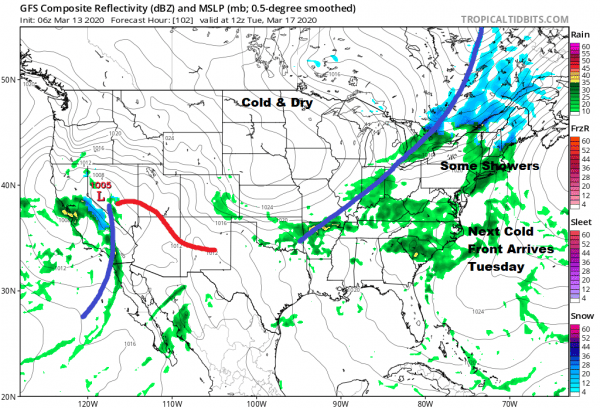 Rain Ends Weather Conditions Improve Weekend Chilly Mostly Dry