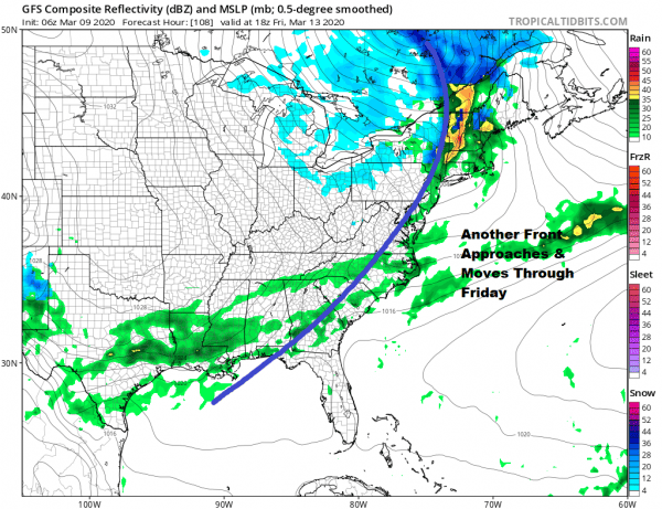 Nice Springlike Day Highs Close to 70 Degrees