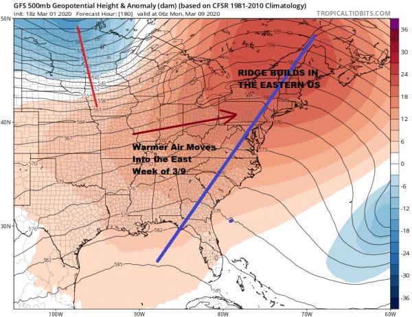 Monday Brings Warmer Temperatures Showers Later Monday Night Into Tuesday