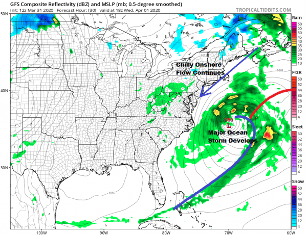 Major Ocean Storm Will Keep Us Unsettled Into Friday