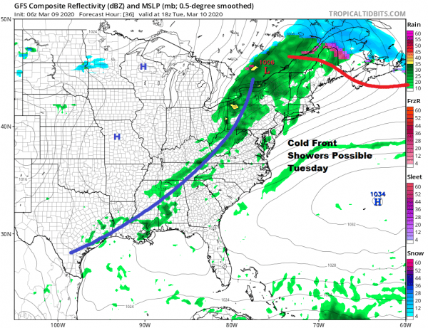 Nice Springlike Day Highs Close to 70 Degrees