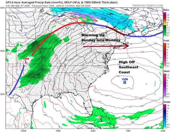 Nice Weekend Warmer Temperatures Begin Sunday