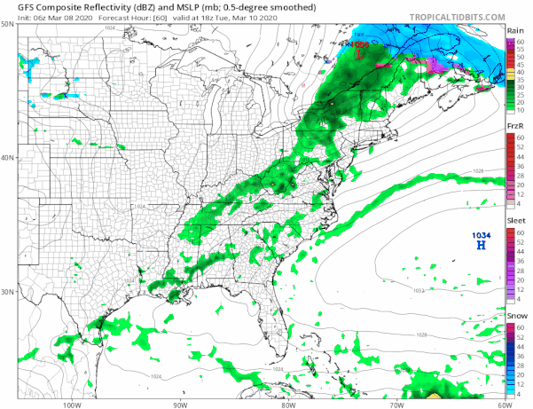 Springlike Sunday Monday Showers Tuesday Minor Weather Systems This Week