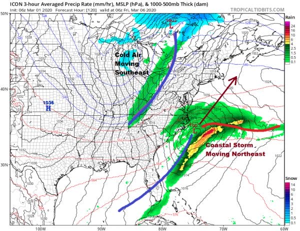 March Lamb Arrives Sunshine Warmer Into Midweek Lake Week Ocean Storm Develops