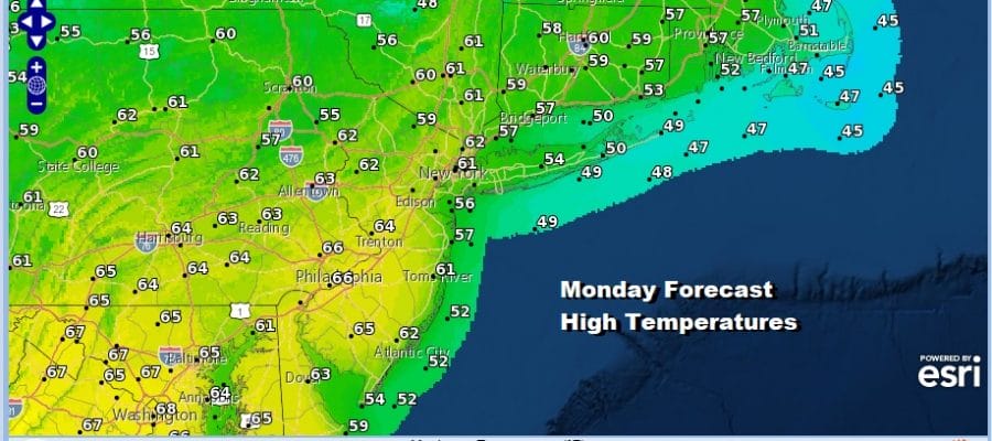 Nice Weather Gives Way To Arriving Clouds Thursday Coastal Storm Offshore Chilly Weekend