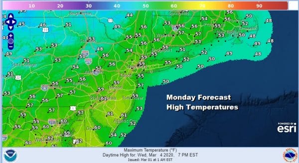 March Lamb Arrives Sunshine Warmer Into Midweek Lake Week Ocean Storm Develops