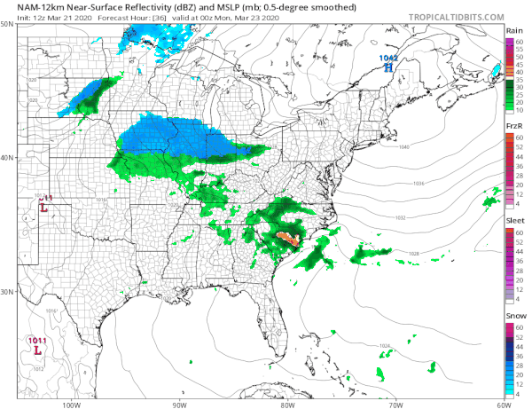 Chilly Sunday Burst of Snow to Rain Monday