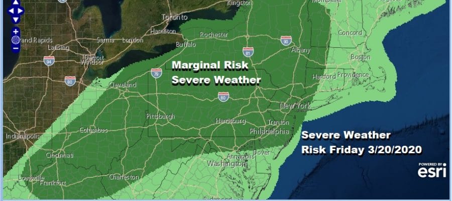 Heavy Rains Exit East Severe Weather Risk Friday Spring Arrives