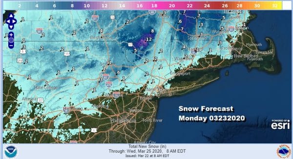 Winter Storm Watch Catskills Winter Weather Advisory NE Pennsylvania
