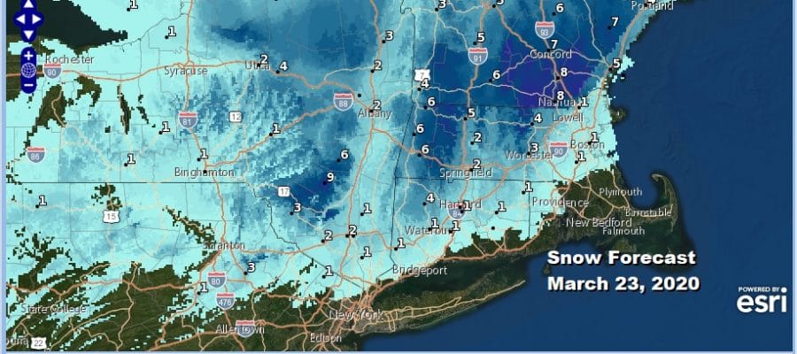 Winter Storm Warnings Catskills Berkshires Cold Rain Coast