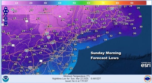 Chilly Sunday Burst of Snow to Rain Monday