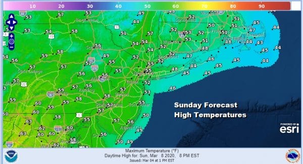 Coastal Storm Develops Well Offshore Mostly Dry Weekend Warmer Early Next Week