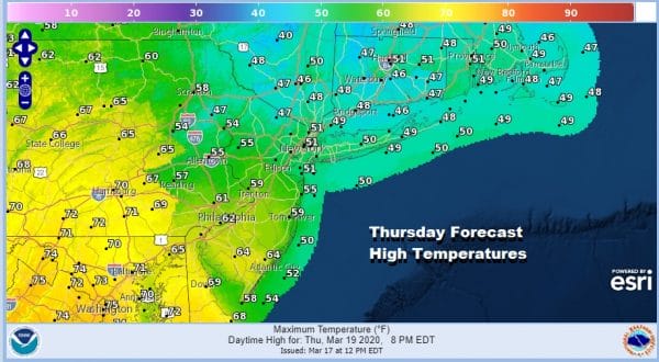 Last Day of Winter First Day of Spring 70s Friday Chilly Weekend