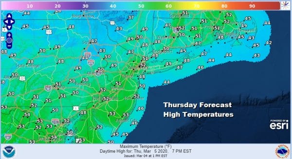 Nice Weather Gives Way To Arriving Clouds Thursday Coastal Storm Offshore Chilly Weekend