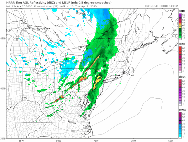 Slow Clearing Through Tonight Severe Weather Risk Tuesday