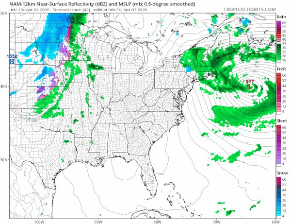 Coastal Storm Will Influence Our Weather Next Few Days