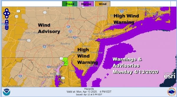 High Wind Warning Monday Severe Weather Heavy Rains 