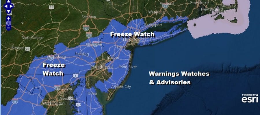 Freeze Advisory Overnight into Friday Morning Cold Rain Follows Into Saturday