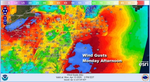 Easter Weekend Dry Major Storm Brings Heavy Rains Wind Thunderstorms Sunday Night Into Monday