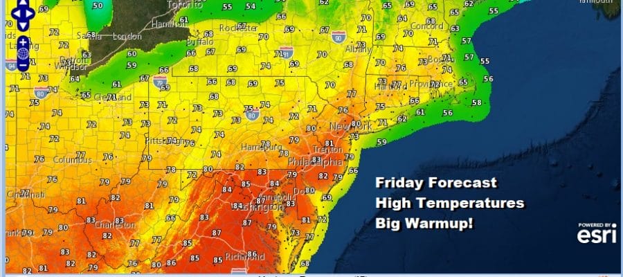 Cold Night Ahead Dry Into Friday Warmer Temperatures Late Week