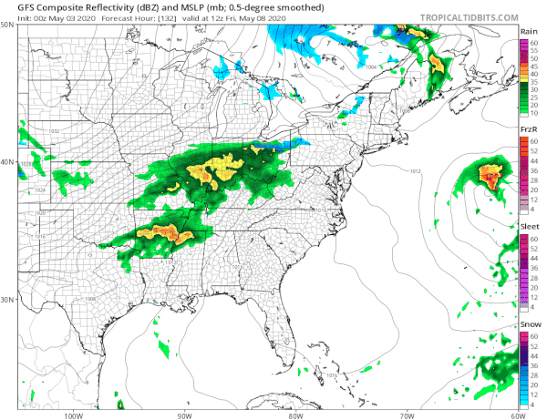 Warm Front Passes Cold Front Follows Long Range Below Average Temperatures Next 10 Days