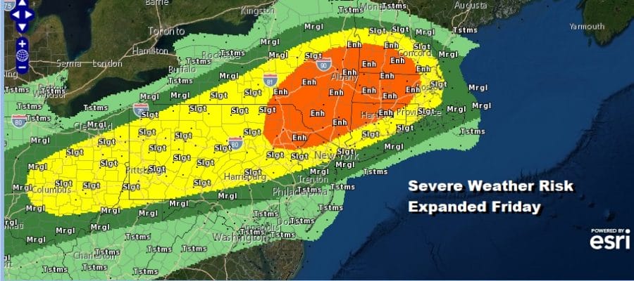 Severe Weather Risk Expanded Subtropical Storm Forecast To Form East of Florida