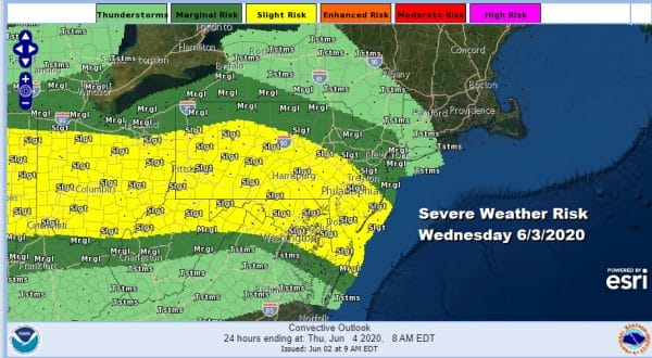 Some Showers This Afternoon Severe Weather Risk Wednesday
