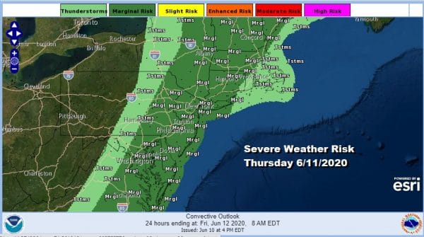 Severe Weather Risk Thursday Cold Front Passes Through