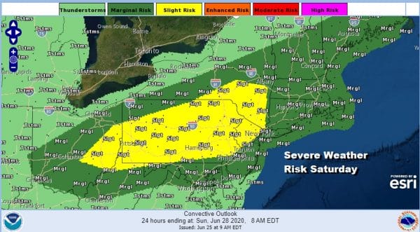 Severe Weather Risk Saturday Heat Humidity Return This Weekend
