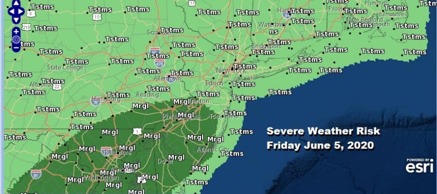 Warm Humid Showery Friday Improvement Over the Weekend