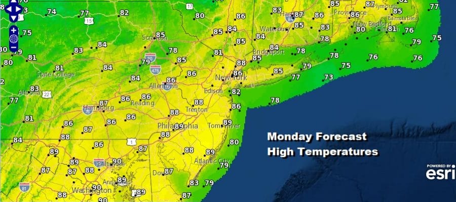 Severe Weather Risk Southern New England Long Island Lower Humidity Tuesday Wednesday